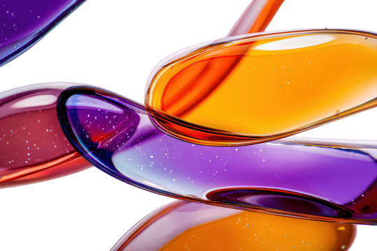 Abstract Colorful Geometric Shapes in Motion