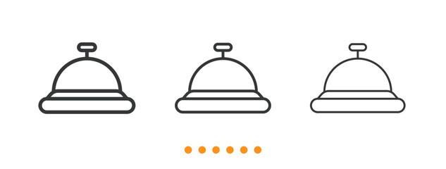 Bell icon. Thin line icon vector