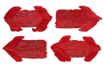 Four Red Arrows On Black Background
