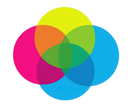 Colorful Overlapping Circles