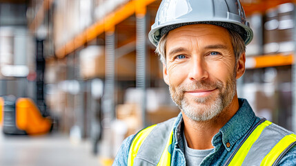 Mitarbeiter in moderner Lagerlogistik. Szenen in großen Warenlagern mit Regalen, Kartons, digitaler Kontrolle und Transport. Perfekt für Themen wie Supply Chain, E-Commerce, Versand und Industrie.
