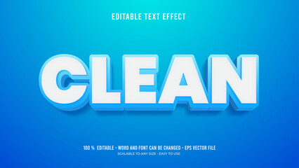 clean editable text effect