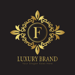 anniversary golden label with ribbon