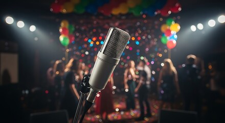 Microphone captures the essence of celebration with a lively crowd