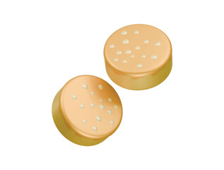 kue kacang icon 3d illustration render
