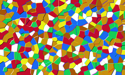 Abstract geometric mosaic background with vibrant colorful polygonal shapes design