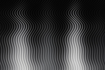 Abstract dark background with vertical wavy lines and light gradient