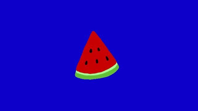 water melon isolated on chroma key