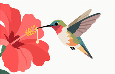 Naklejka premium Bird close-up vector image
