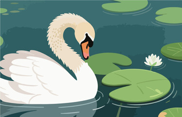 Bird close-up vector image