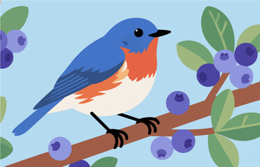 Bird close-up vector image
