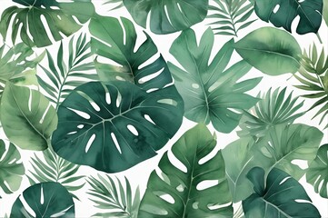 Tropical Leaves Seamless