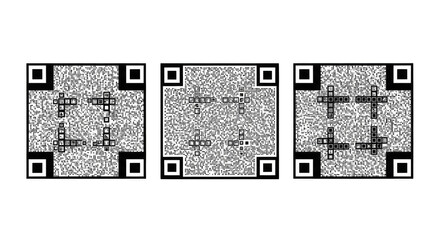 Tripled QR puzzles shimmer ethereally