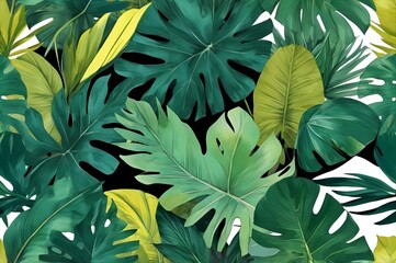 Tropical Leaves Seamless