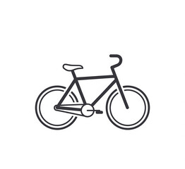 bicycle icon vector illustration