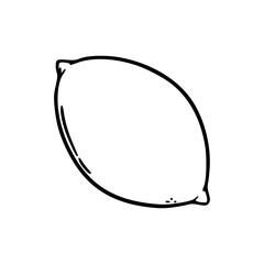 summer fruit doodle for coloring pages