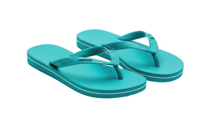 A Pair of Blue Flip-Flops Isolated Transparent PNG