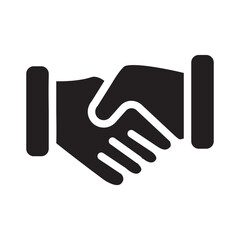 Obraz premium Handshake Solid Icon