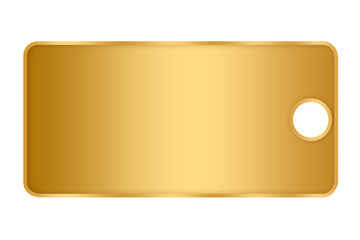 blank gold label element design png file