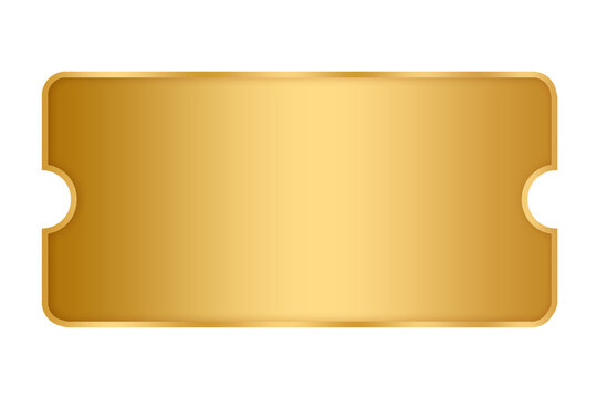 blank gold label element design png file