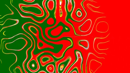 Effet lame acier damas damassé à partir des couleurs du drapeau portugais pour une illustration, fond de plan, présentation originale aux couleurs officielles