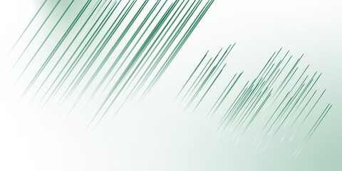 Obraz premium Green abstract diagonal stripes on gradient background. Minimal modern texture with linear motion effect. Perfect for posters, covers, templates, and futuristic digital design projects.