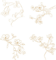 Minimalist Botanical Line Art Collection – Floral and Leaf Illustrations