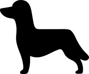 Dog Silhouette Vector Illustration Domestic Pet Animal