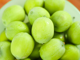Fresh Green Limes in White Bowl - Citrus Fruit Food Photography