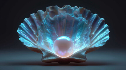 A pearl is inside a shell