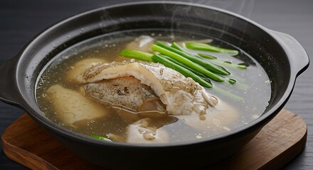 Steaming Broth: A Culinary Still Life