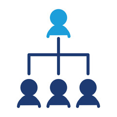 organization colored icon vector design good for web or mobile app