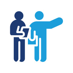 team inspector colored icon vector design good for web or mobile app