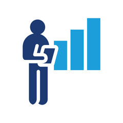 chart inspection colored icon vector design good for web or mobile app