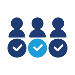 competent team colored icon vector design good for web or mobile app