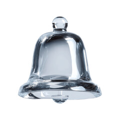Crystal Clear Glass Bell Modern Notification Icon