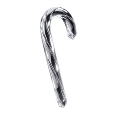 Silver Candy Cane Christmas Sweet Treat 3D Render