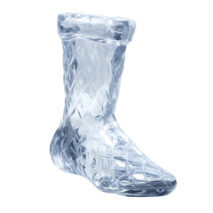 Crystal Glass Christmas Stocking Ornament - Festive Holiday Decoration