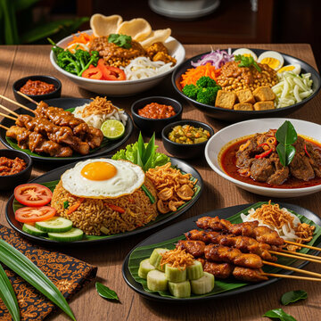 buffet style food