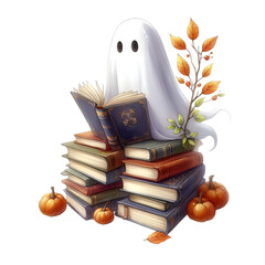 A magical open book with a wand and an apple symbolizes knowledge and education