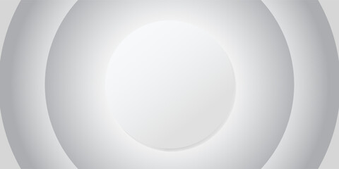 3D white cirlce background. vector background. Eps10