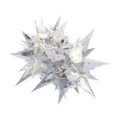 Abstract 3D Render of a Spiky, Crystalline Structure