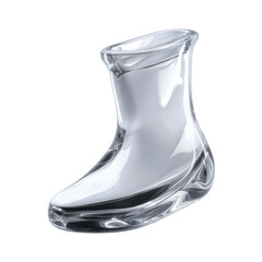 Abstract Glass Boot Sculpture Modern Design Element