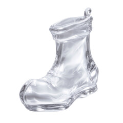 Crystal Glass Boot Ornament Festive Holiday Decoration
