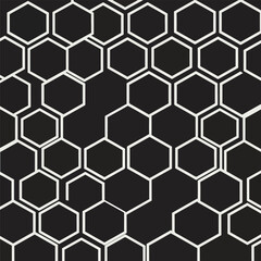Fototapeta premium Seamless honeycomb pattern with geometric hexagon shapes and modern design, patern seamless, royalty stock.