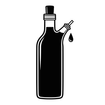 black oil and vinegar bottle clip art preview
