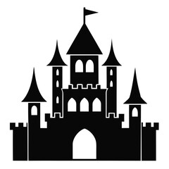 Obraz premium Castle Silhouette