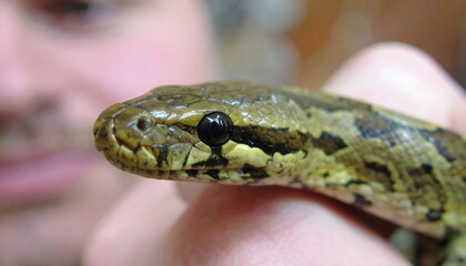 Obraz premium Close-up of a snake's head
