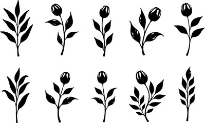 "Set of Steaming Coffee Cup Silhouettes – Vector Icons Collection"