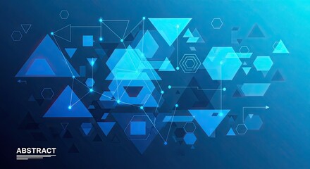 Dynamic geometric arrangement, conveying modern technology and innovation